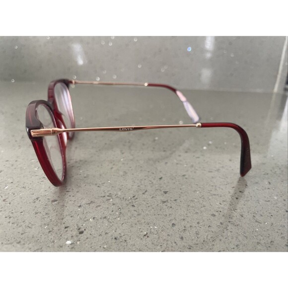 Levi's LV 5006/S C9A3X 55-16-145 Womens Eyeglasses Frames Only Red full rim - Picture 3 of 10